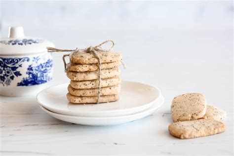 Earl Grey Shortbread Cookies - The Classy Baker