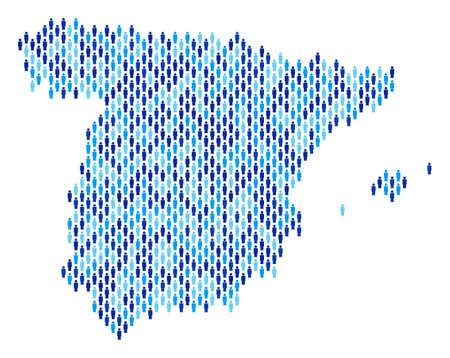 Vector of Population Spain map. - ID:101210244 - Royalty Free Image ...