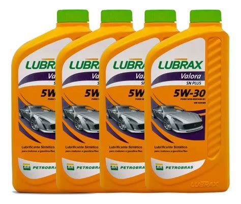 Kit 4 Óleo Lubrax Valora Sintético 5w30 1 Litro Frete grátis