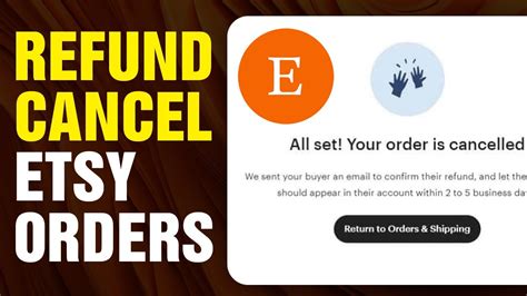 How To Refund Or Cancel An Etsy Order 2024 YouTube