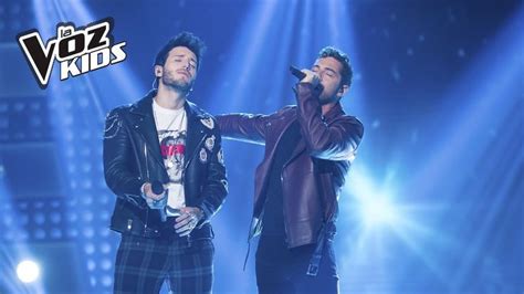 David Bisbal y Sebastián Yatra cantan A Partir de Hoy La Voz Kids