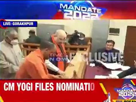 UP elections 2022: Yogi Adityanath files nomination from Gorakhpur ...