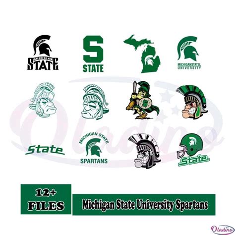 Michigan State University Spartans Bundle SVG Cutting Files Oladino