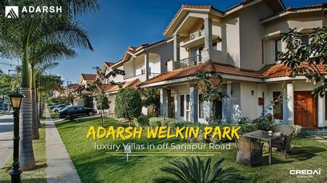 Adarsh Welkin Park A Luxury Villas In Off Sarjapur Road Bengaluru