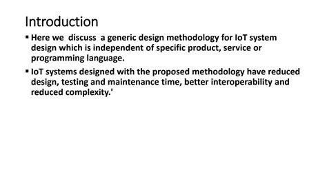 Solution Iot Design Methodology With Case Study Studypool