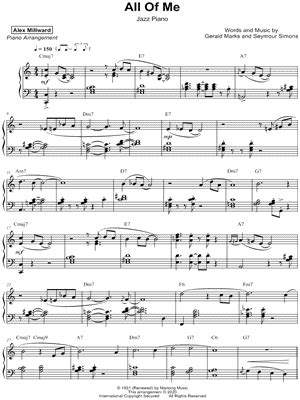 "All of Me" Sheet Music - 24 Arrangements Available Instantly - Musicnotes