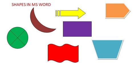 SHAPES IN MS WORD | Words, Ms word, Shapes