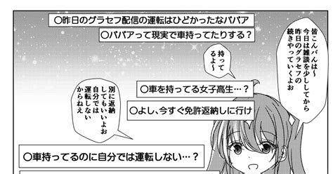 バーチャルyoutuber 車を持ちながら年齢を詐称してるvtuber なまずのマンガ 漫画 Vtuber 星空バアド Pixiv