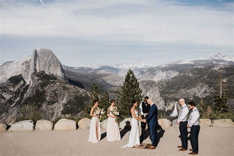 Intimate Wedding At Glacier Point Yosemite Adventure Elopement