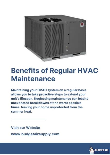 Benefits Of Regular Hvac Maintenance Pdf