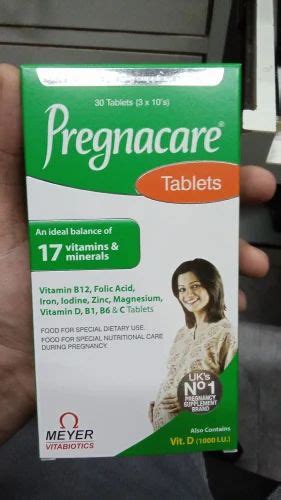 Pregnacare Tablets S Packaging Type Box Packaging Size 3x10 Tablet