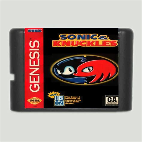 Sonic Knuckles 16 Bit Md Game Card For Sega Mega Drive For Genesis