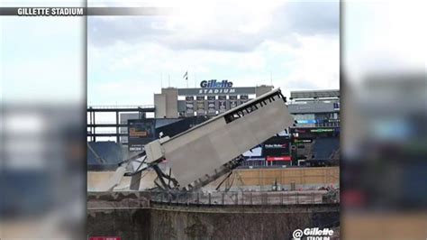 Iconic lighthouse at Gillette Stadium demolished as transformational ...