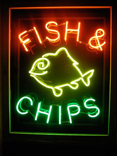 Fish & chips neon sign | Neon signs, Cool neon signs, Old neon signs