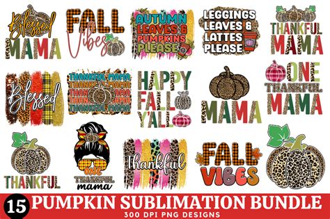 Pumpkin Sublimation Bundle Pumpkin Png Graphic By Craftsvg · Creative Fabrica