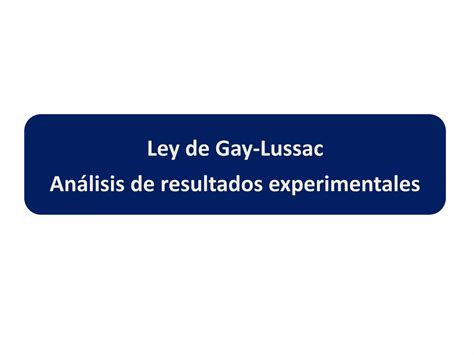 Ley De Gay Lussac Ppt Descarga Gratuita