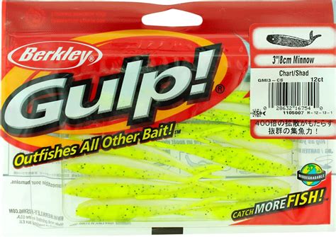 Berkley Gulp Minnow 3 Chartreuse Shad 1105007 Sports