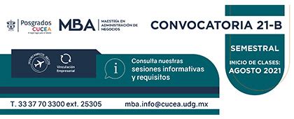 Maestr A En Administraci N De Negocios Mba Universidad De Guadalajara