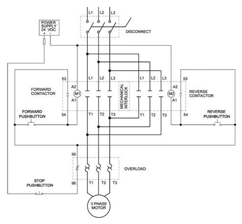 Reversing Motor Starter Schematic