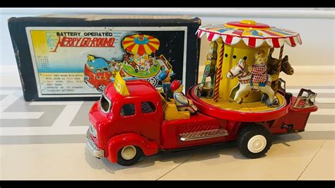 Battery Operated Merry Go Round Truck Is Beautiful Tin Overload