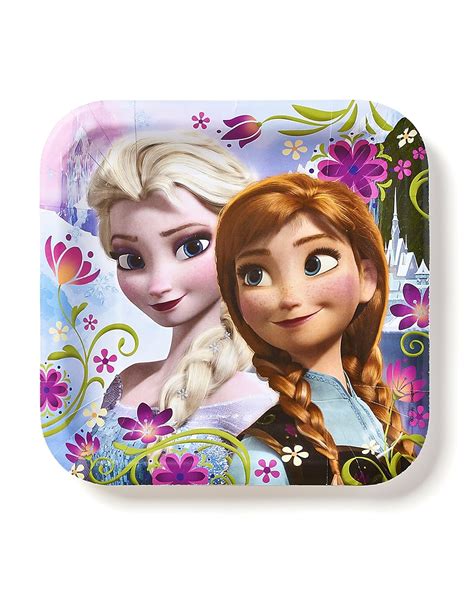 Frozen Party Plates Birthday Girls Wikii