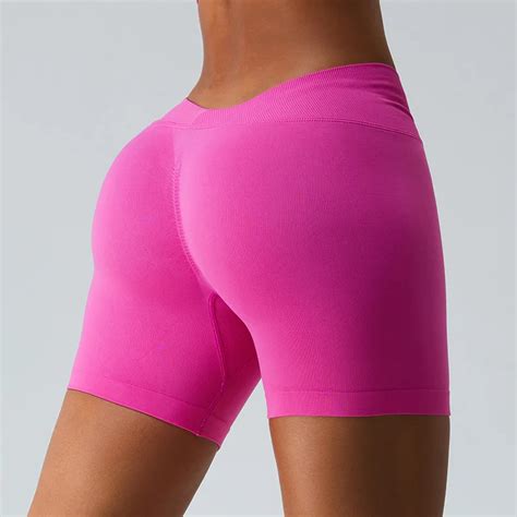 Seamless Sports Leggings For V Waist And Hip Lifting Shorts Woman Clothes High Waist Workout