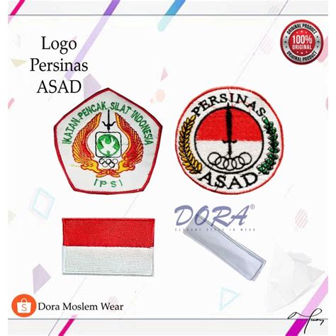 Jual Logo Persinas Asad Bordir Fashion Sabuk Putih Bed Seragam Beladiri