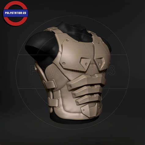 Sci Fi Character Torso Armour V6 FlippedNormals