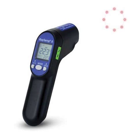 RayTemp 8 thermomètre infrarouge avec laser circulaire et canal pour