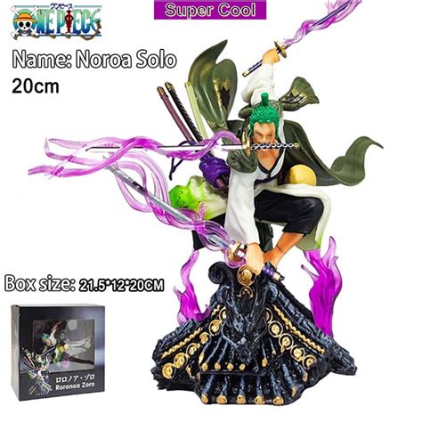 【ready Stock】【color Box】my 20cm Zoro Figure Anime One Piece Model