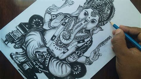 God Ganesha Drawing For Beginners Easy How To Draw Ganesh Chaturthi