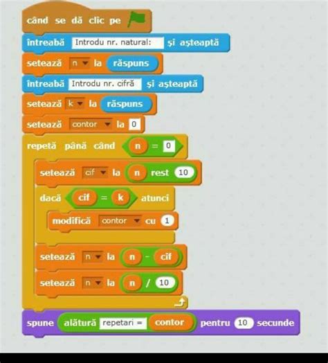 Scrie Un Program In Scratch In Care Sa Se Afle A Cincea Cifra Dintr Un