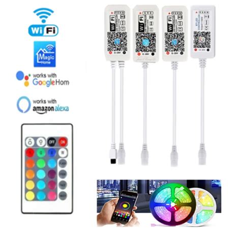 5V 12V 24V LED Strip WIFI RGB RGBW Controller Android IOS APP Bluetooth