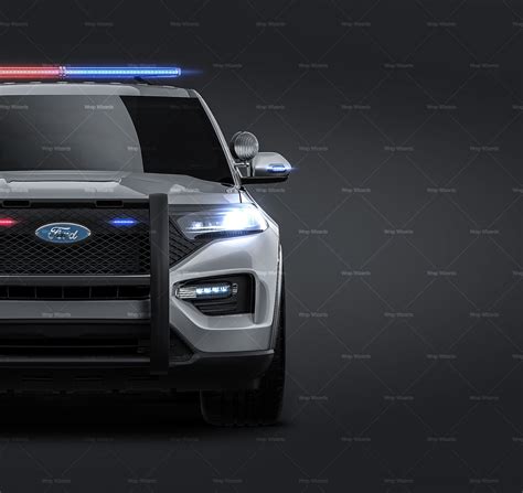 Ford Explorer 2020 Police Interceptor Glossy Finish All Sides Car Mo