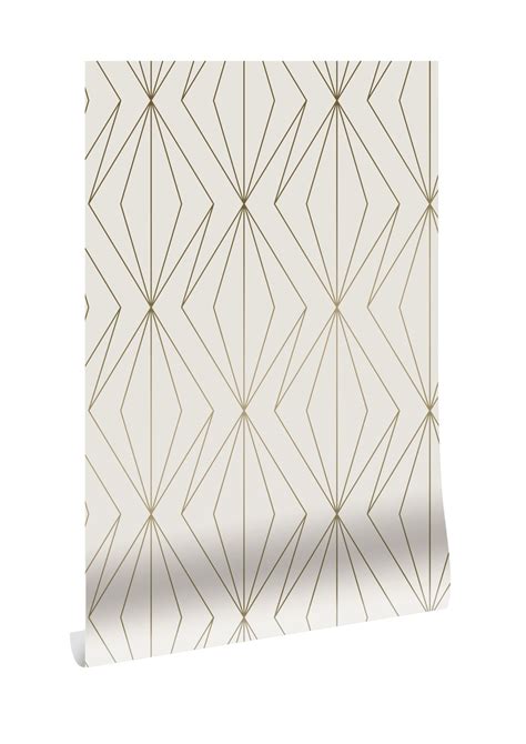 Golden Lines Wallpaper Off White Gold 2 Trake Sorum Design