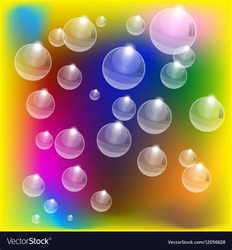 Abstract Color Bubbles Background Royalty Free Vector Image