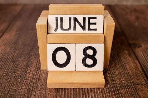 Premium Photo June 8th Image Of June 8 Pastel Color Calendar