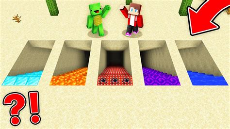 Jj And Mikey Found A New Stairs Diamond Lava Tnt Ender Water In