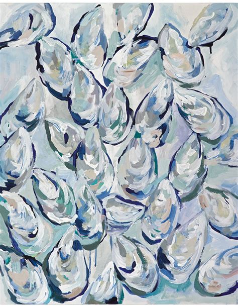 December Oysters Print Of Original Acrylic Painting By Kim Etsy