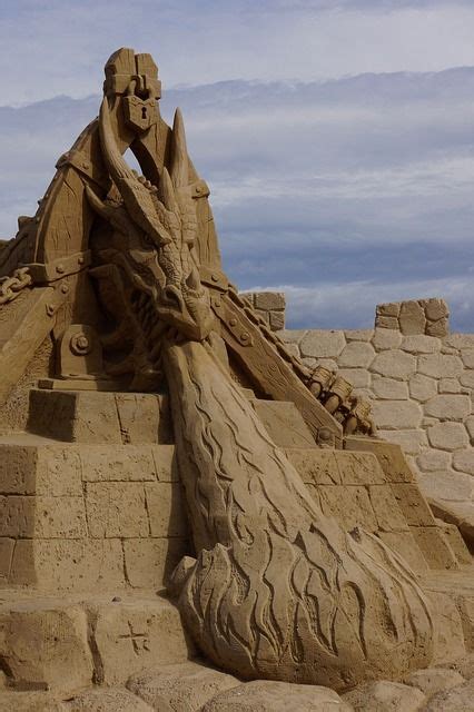 Free Image on Pixabay - Sand Castle, Sand Sculpture, Dragon | Sand ...