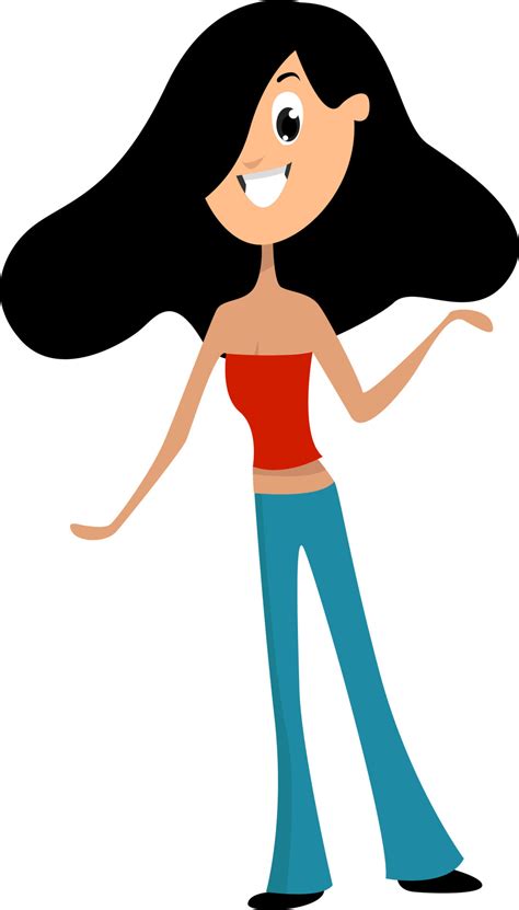 Girl Brunette Illustration Vector On White Background Vector Art At Vecteezy
