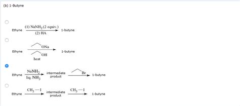 Solved Starting With Ethyne Outline Syntheses Of Each Of Chegg