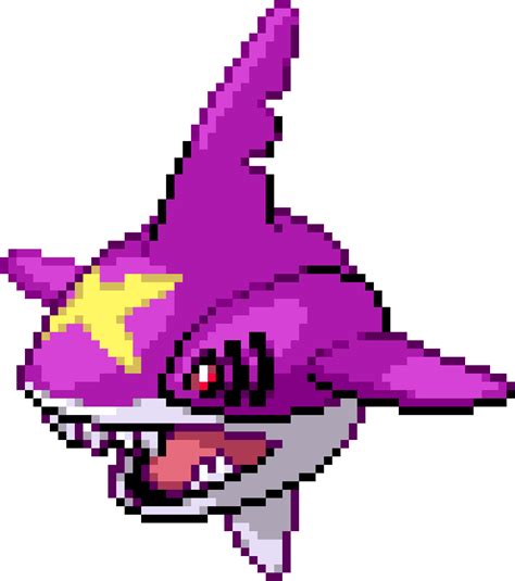 Pixilart - Sharpedo Shiny Sprite by Reizu138