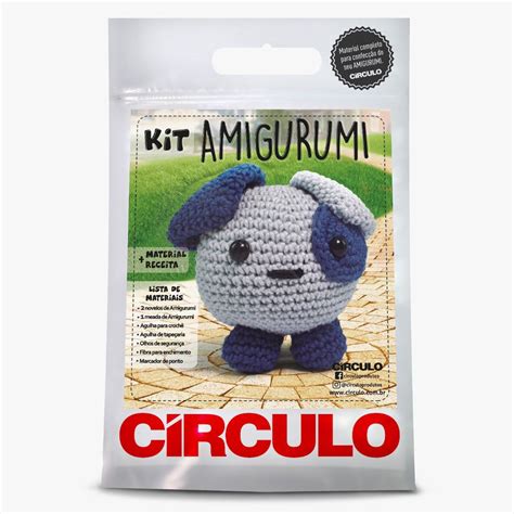 Kit Amigurumi Cachorrinho Círculo Bastex Artesanatos Loja