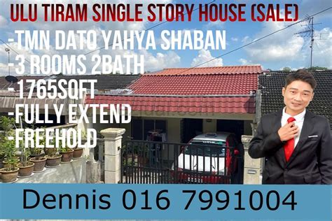 Ulu Tiram Single Storey Renovated House For Sale EzJual