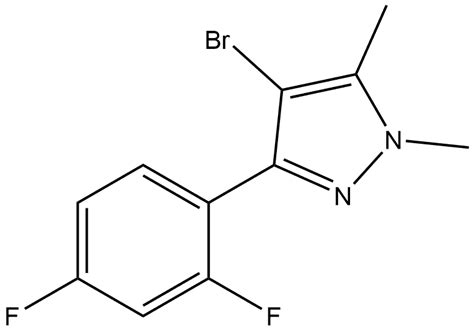 4 Bromo 3 2 4 Difluorophenyl 1 5 Dimethyl 1H Pyrazole 1509113 11 4