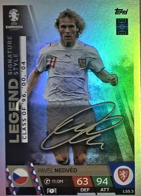 Euro Topps Match Attax Legend Signature Style Lss Pavel Nedved