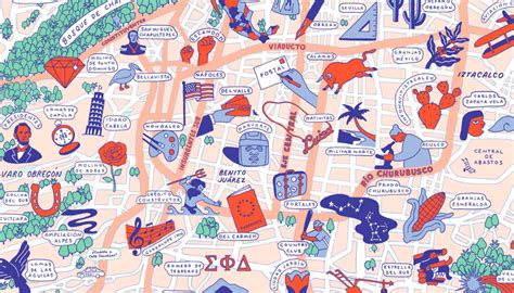 Mapa Ilustrado De La Cdmx Un Proyecto Dedicado A Las Calles De La Ciudad