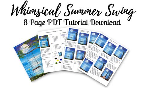 Whimsical Summer Swing Painting Tutorial Download