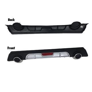 OC 2014 2015 2016 2017 TOYOTA Vios Silver Car Rear Bumper Diffusers Lip